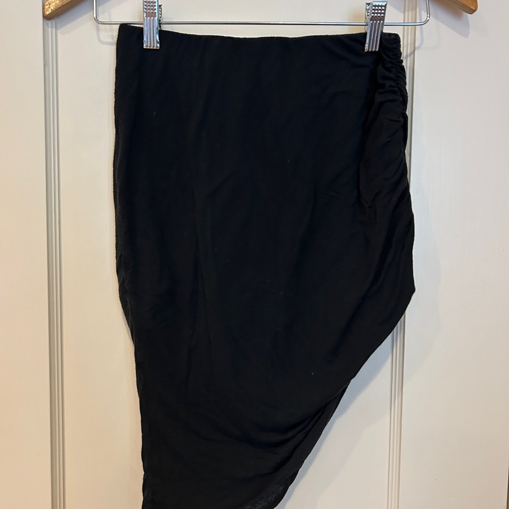 Truly Madly Deeply Asymmetrical Black Skirt